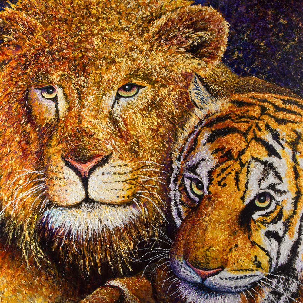 Lion and Tiger