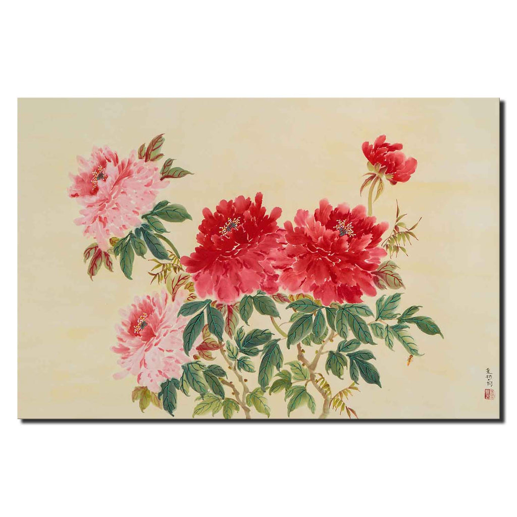 Two Colored Peonies