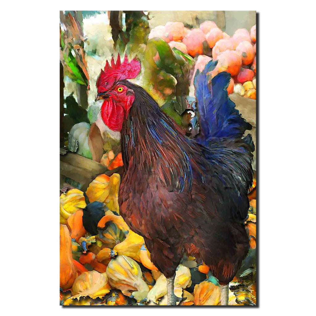 Rooster at the Vegtable Stand