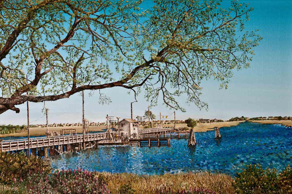 Official Painting of the Sunset Beach Pontoon Bridge