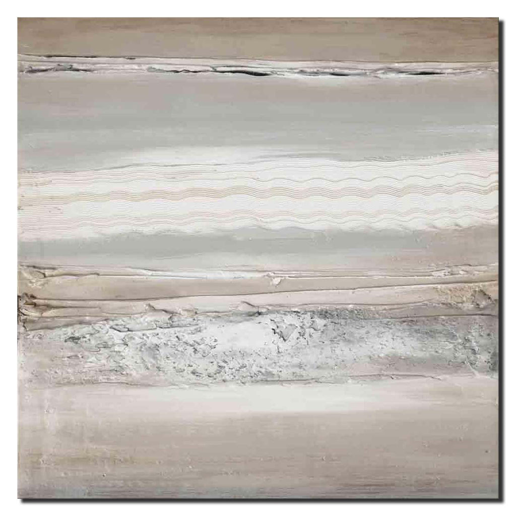 Textured Seascape beige and grey I