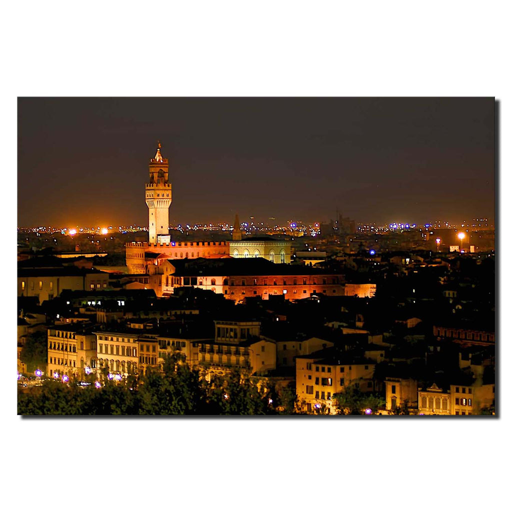 Europe Italy Florence Palazzo Vecchio at Night