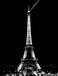 Europe Paris Eiffel Tower Pm Bw