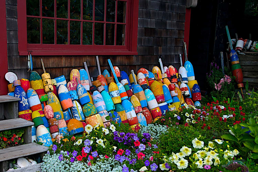 US Massachusetts Colorful Buoys