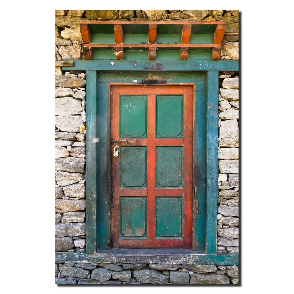 Blue-green Door