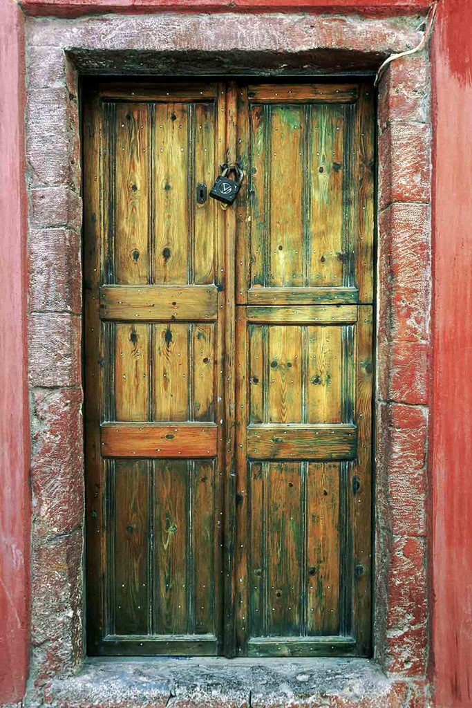 Red Framed Door
