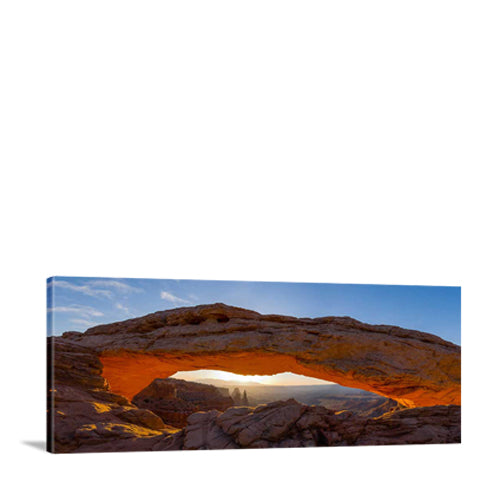 Mesa Arch Panorama in Canyonlands National Park Utah