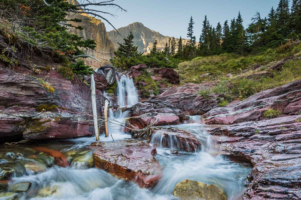 Baring Creek Polishes Red Rocks in Montana