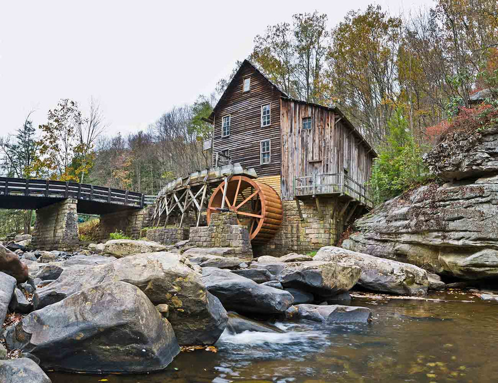 Glade Creek Grist Mill in Babcock State Park, West Virginia