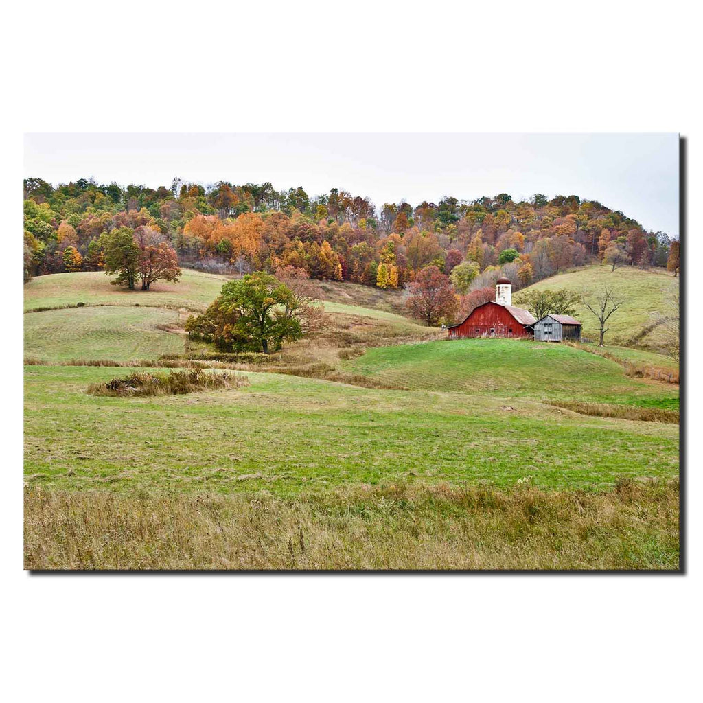 Barn Amid Fall Colors in West Virginia